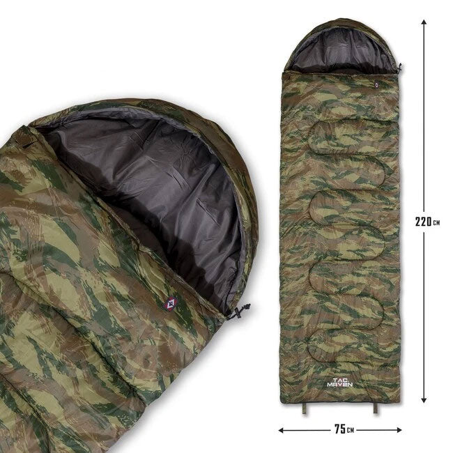 Tac Maven Sentinel Sleeping Bag, Grey Camo