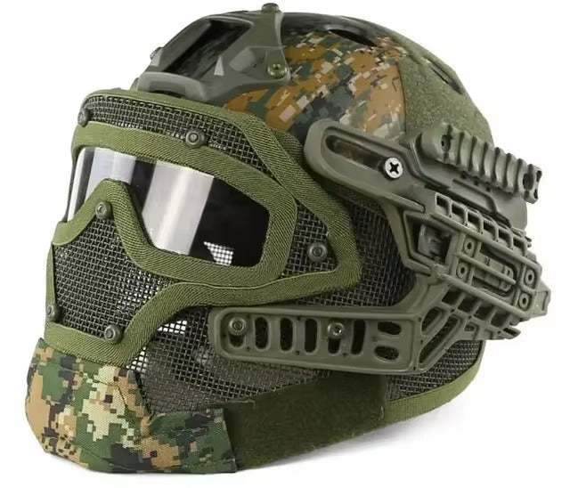 DRAGOWA Tactical Hammer Tactical Helmet, Digital Woodland (without certification)