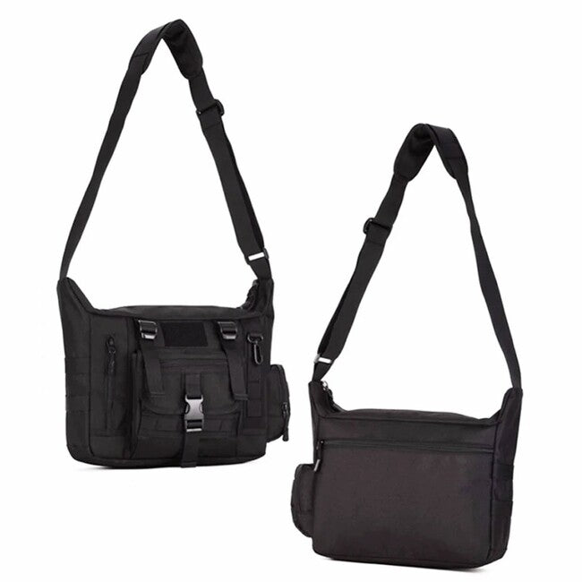 DRAGOWA Tactical Shrapnel Shoulder Bag, Black