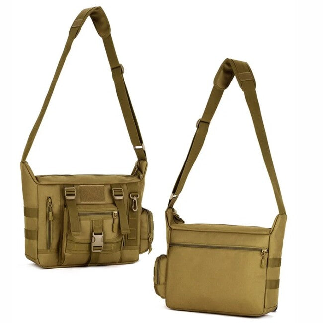DRAGOWA Tactical Shrapnel Shoulder Bag, Coyote