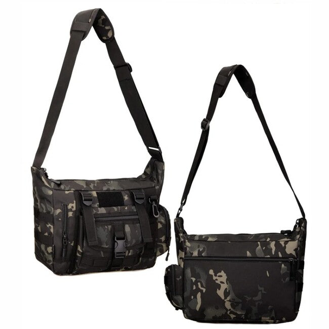DRAGOWA Tactical Shrapnel Shoulder Bag, CP Black