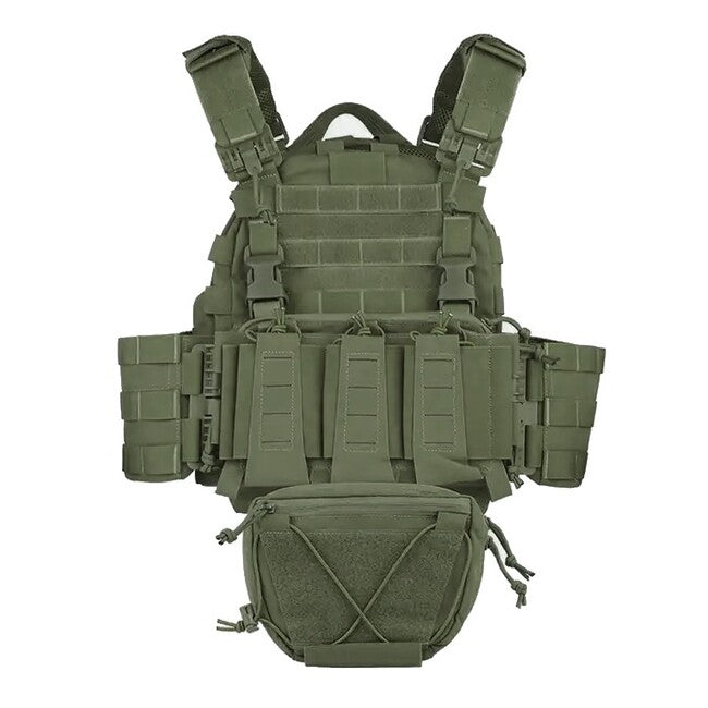 DRAGOWA Tactical Raven Tactical Vest, Olive