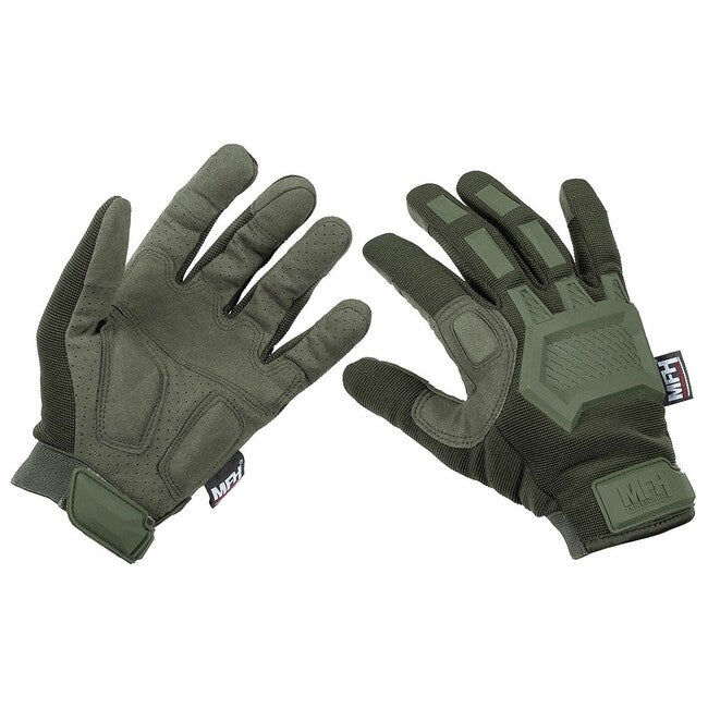 MFH Professional Action Tactical Gloves, OD Green