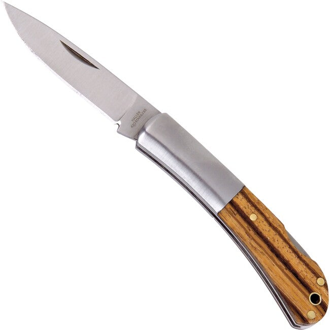 Haller Pocket Knife Tame Stahlbacken Zebrawood, 420RSF, 60mm
