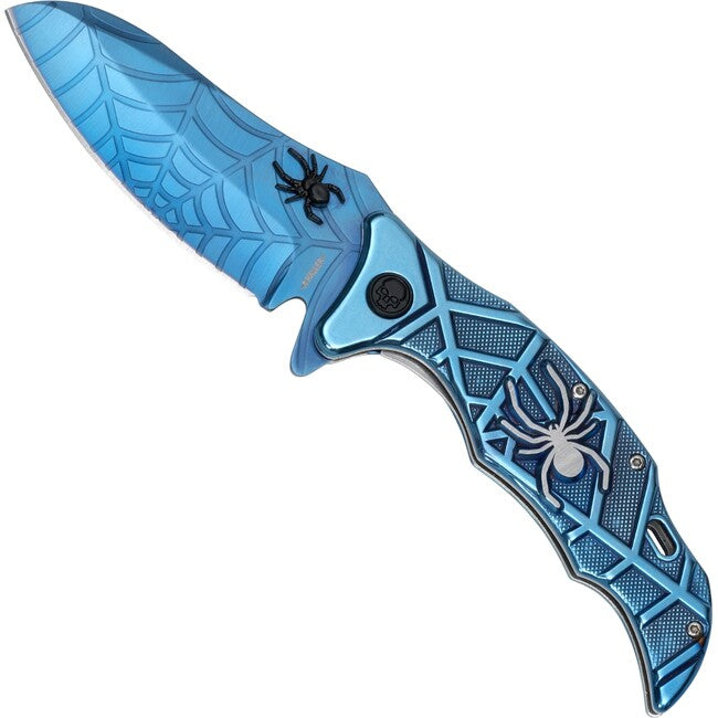 Haller Pocket Knife Blue Spider