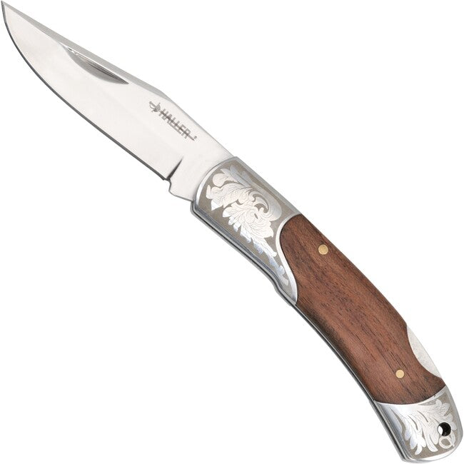 Haller Folding Knife Engraved Scales