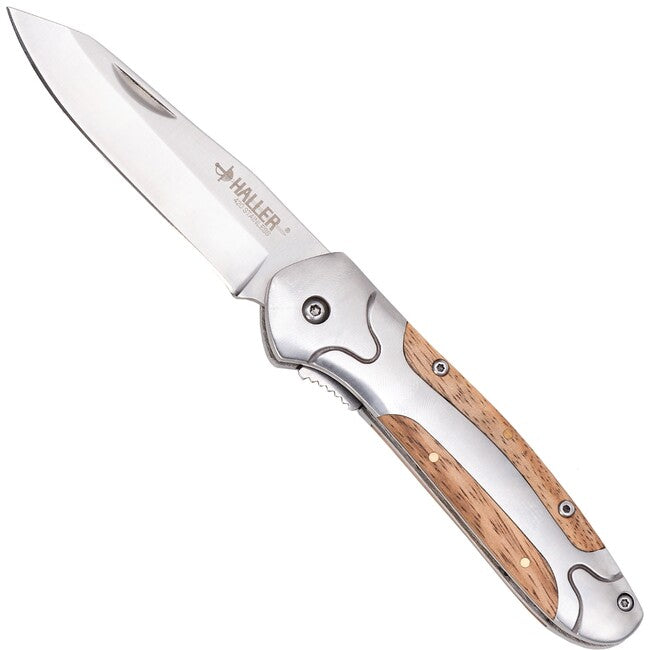 Haller Pocket Knife Zebra Wood Handle