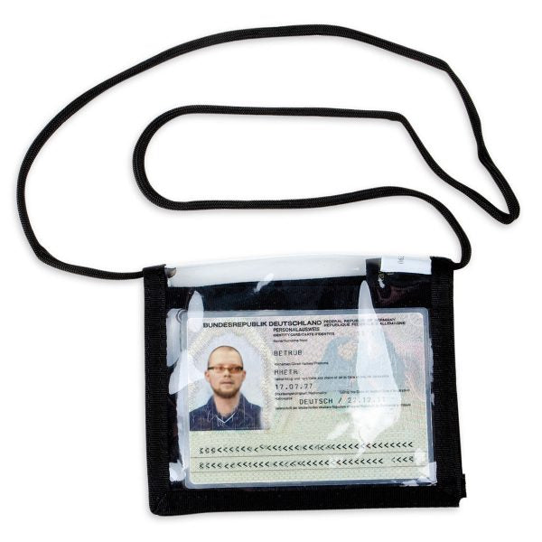 Tasmanian Tiger ID Holder Neck Pouch, Black