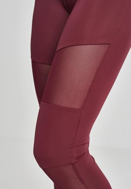 Urban Classics Women's Leggings Tech Mesh, Port
