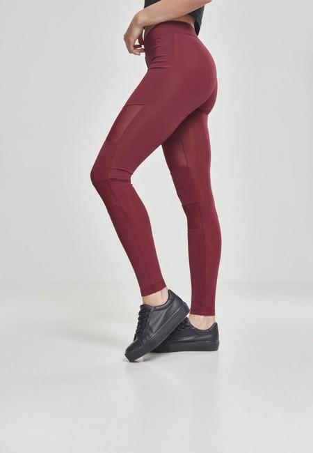 Urban Classics Women's Leggings Tech Mesh, Port