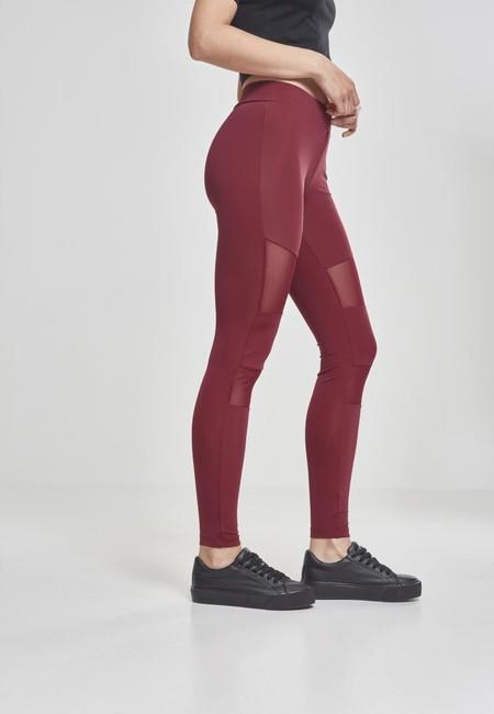 Urban Classics Women's Leggings Tech Mesh, Port
