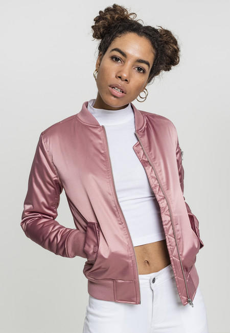 Urban Classics dámska saténová bomber bunda