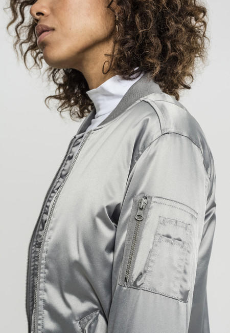 Urban Classics Women's Satin Bomber Jacket