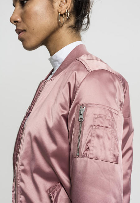 Urban Classics dámska saténová bomber bunda