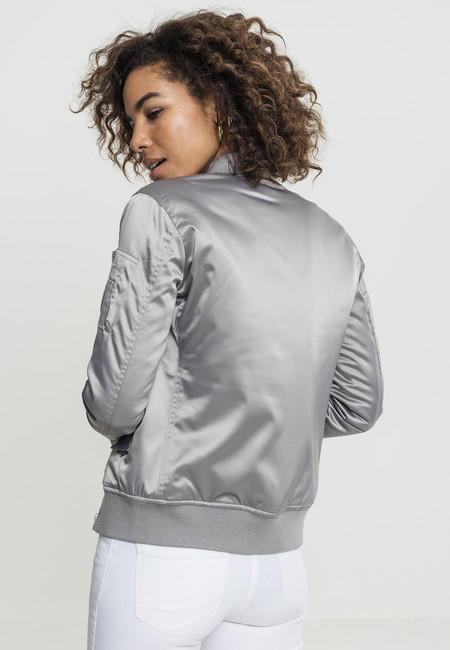 Urban Classics Women's Satin Bomber Jacket