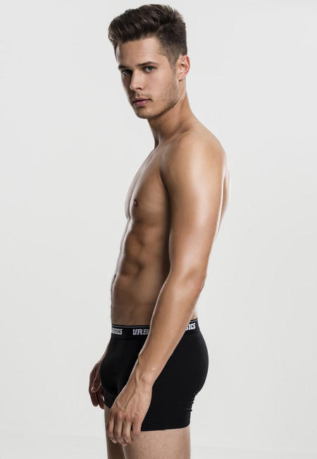 Urban Classics Men's Boxers, 2-Pack, Black