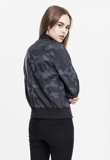 Urban Classics Women's Light Bomber Jacket, Camo