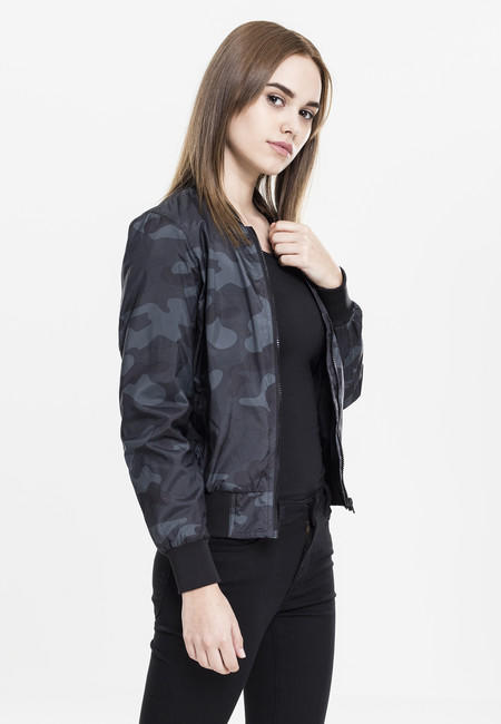 Urban Classics Women's Light Bomber Jacket, Camo