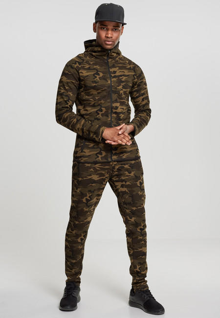 Urban Classics Men's Camo Zip Hoodie