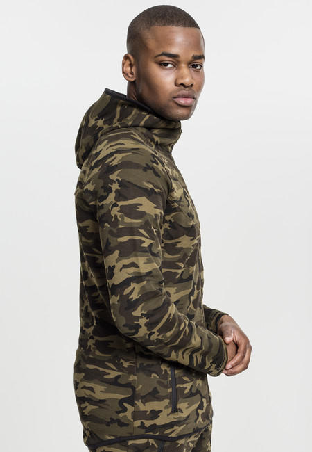 Urban Classics Men's Camo Zip Hoodie