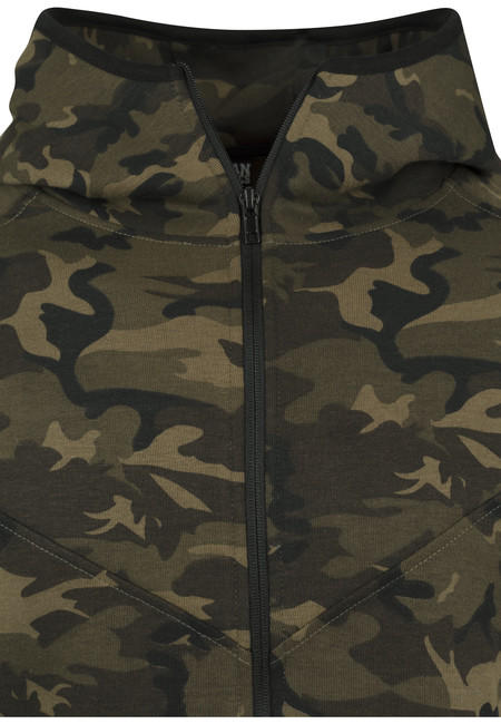 Urban Classics Men's Camo Zip Hoodie