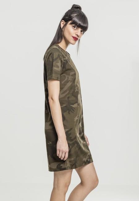 Urban Classics Women's Camouflage Dress, Olive Camo