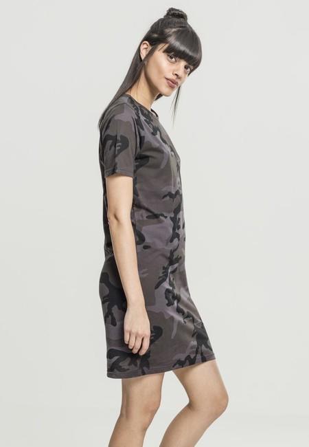 Urban Classics Women's Camouflage Dress, Dark Camo
