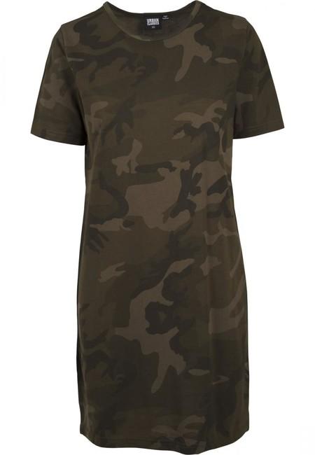 Urban Classics Women's Camouflage Dress, Olive Camo
