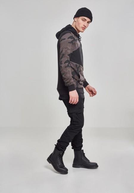 Urban Classics Zig Zag Hoodie, Dark Camo