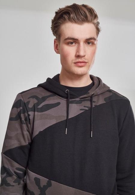 Urban Classics Zig Zag Hoodie, Dark Camo