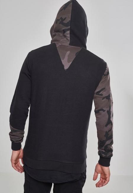 Urban Classics Zig Zag Hoodie, Dark Camo