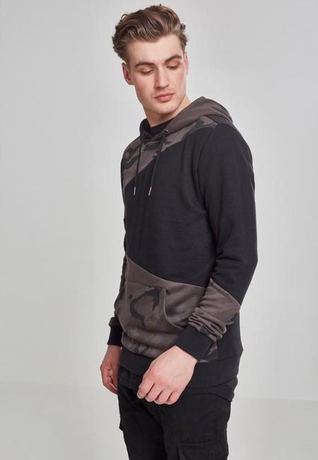 Urban Classics Zig Zag Hoodie, Dark Camo