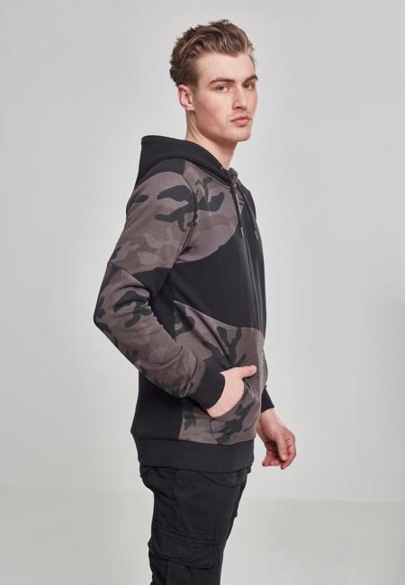 Urban Classics Zig Zag Hoodie, Dark Camo