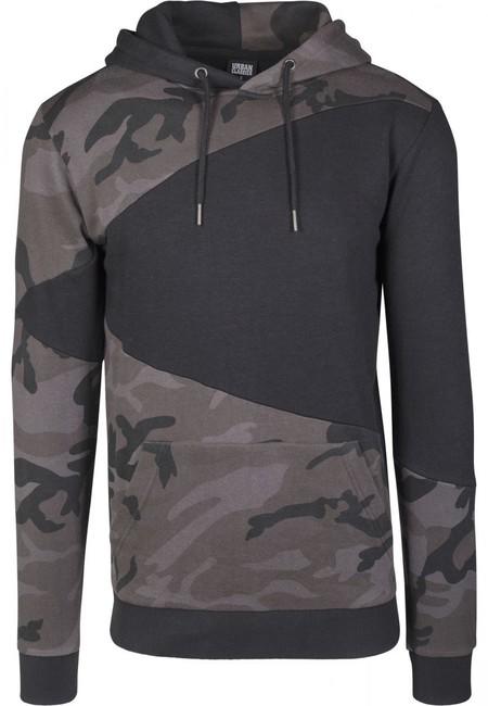 Urban Classics Zig Zag Hoodie, Dark Camo