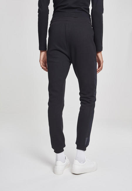Urban Classics Women's Tech Mesh Side Stripe Sweatpants, Black