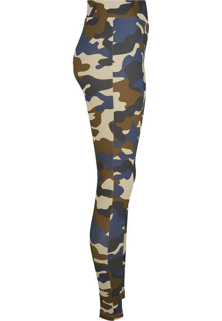 Urban Classics Women's Leggings Camo Tech, Olive Camo
