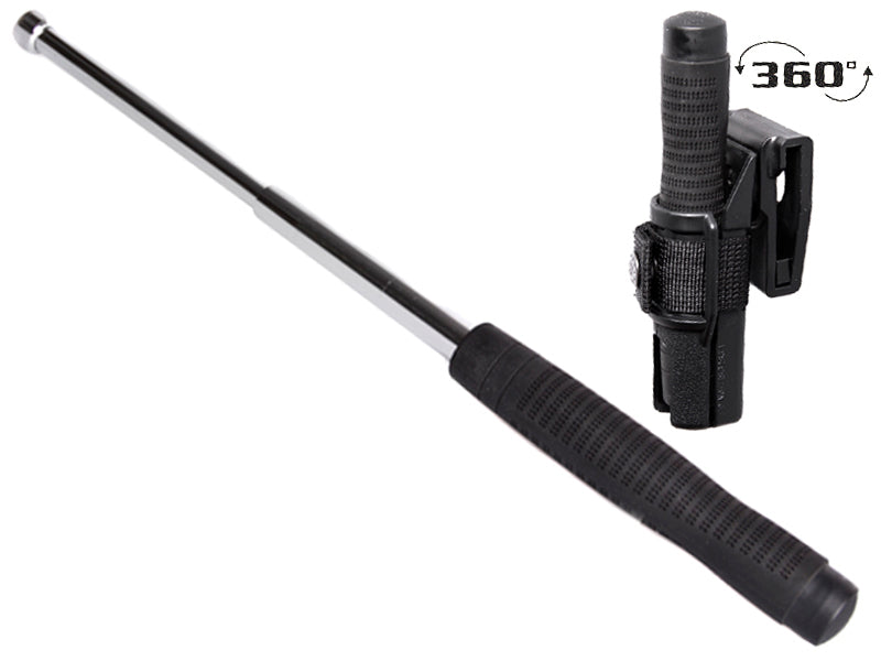 ESP Tactical Baton 18" 45cm, Hardened, Chrome, Ergonomic Handle