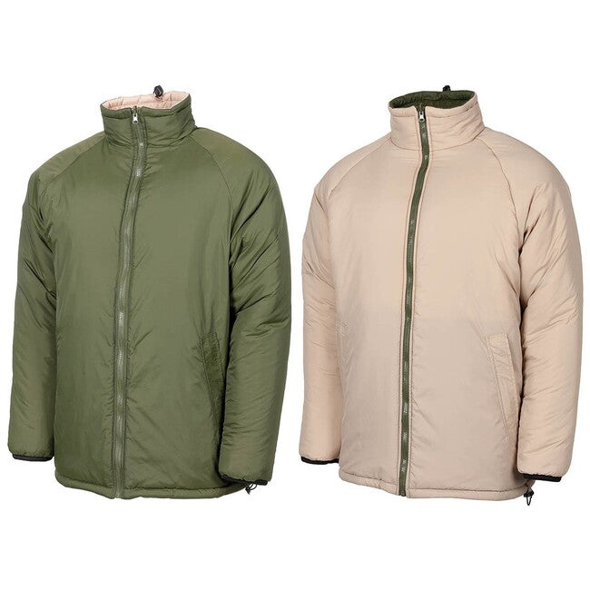 MFH Reversible Thermal Jacket GB, OD Green/Khaki