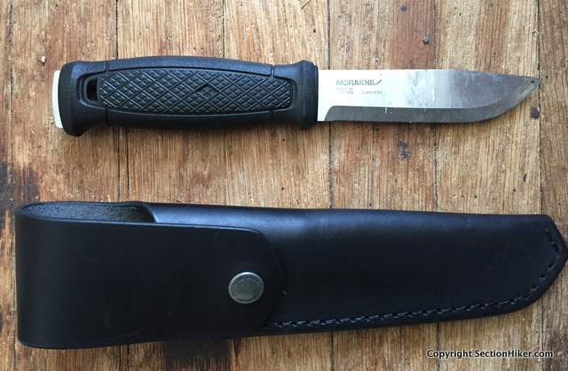 Mora of Sweden Garberg Knife with Leather Sheath, Black