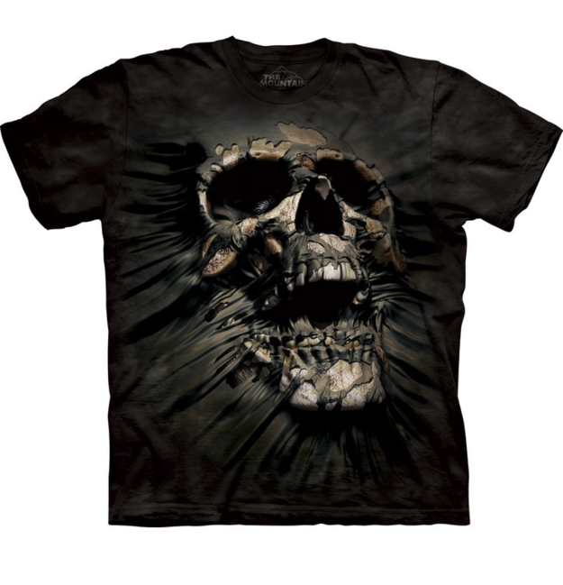 The Mountain tričko 3D s lebkou, unisex