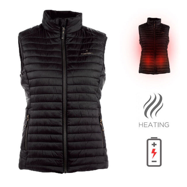 Therm-ic Women's Heated Vest, Black