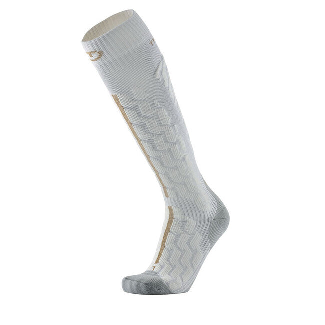 Therm-ic Extra Warm Skiing Socks, Grey White