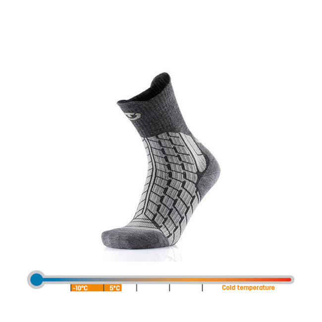 Therm-ic Tourist Socks, Grey/Light Grey
