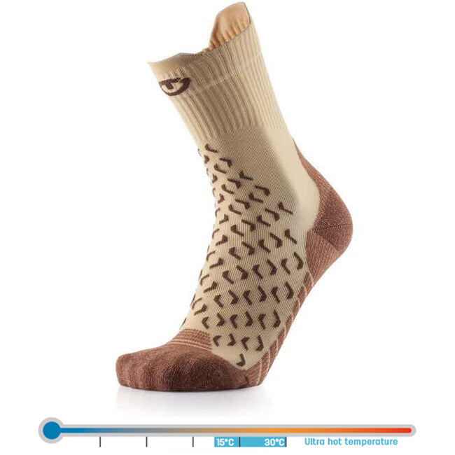 Therm-ic High Socks, Beige/Brown