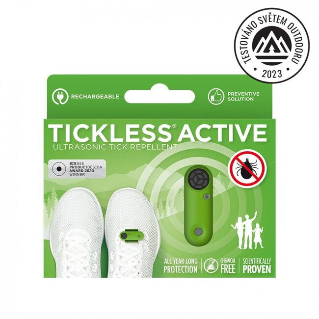 Tickless Ultrazvukový odpudzovač proti kliešťom Active, zelená