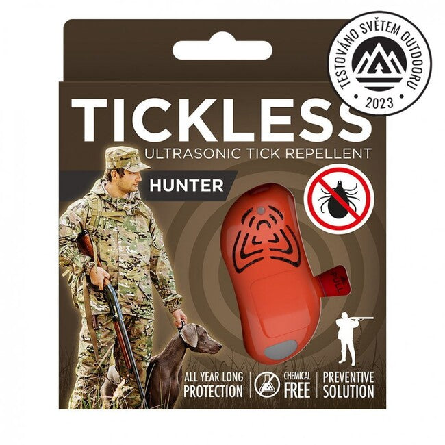 Tickless Ultrazvukový odpudzovač proti kliešťom Hunter, oranžová