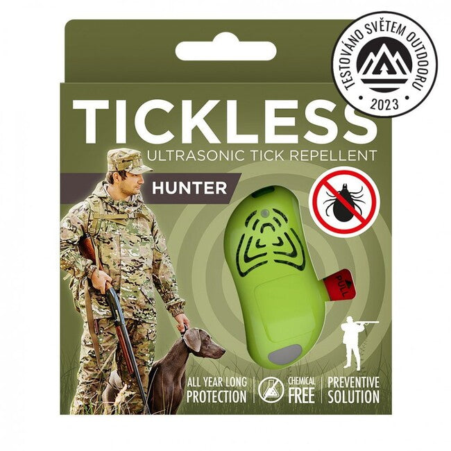 Tickless Ultrazvukový odpudzovač proti kliešťom Hunter, zelená