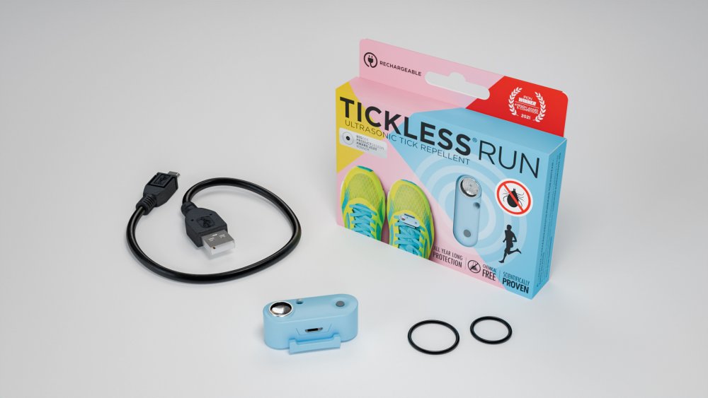 Tickless Ultrazvukový odpudzovač proti kliešťom Run, modrá