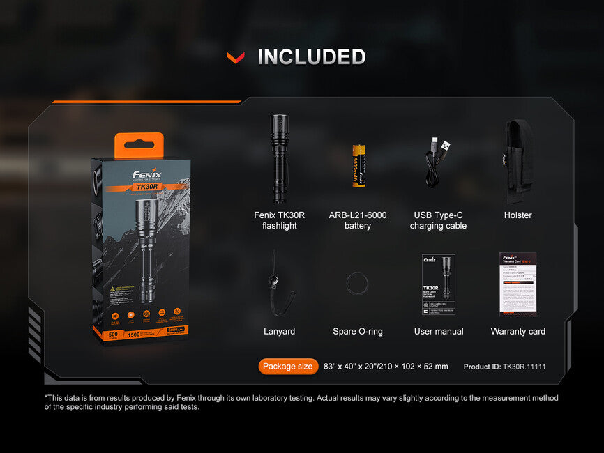 Fenix TK30R Rechargeable Laser Flashlight