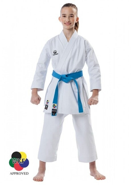 Tokaido kimono Kata Master Junior WKF, biele